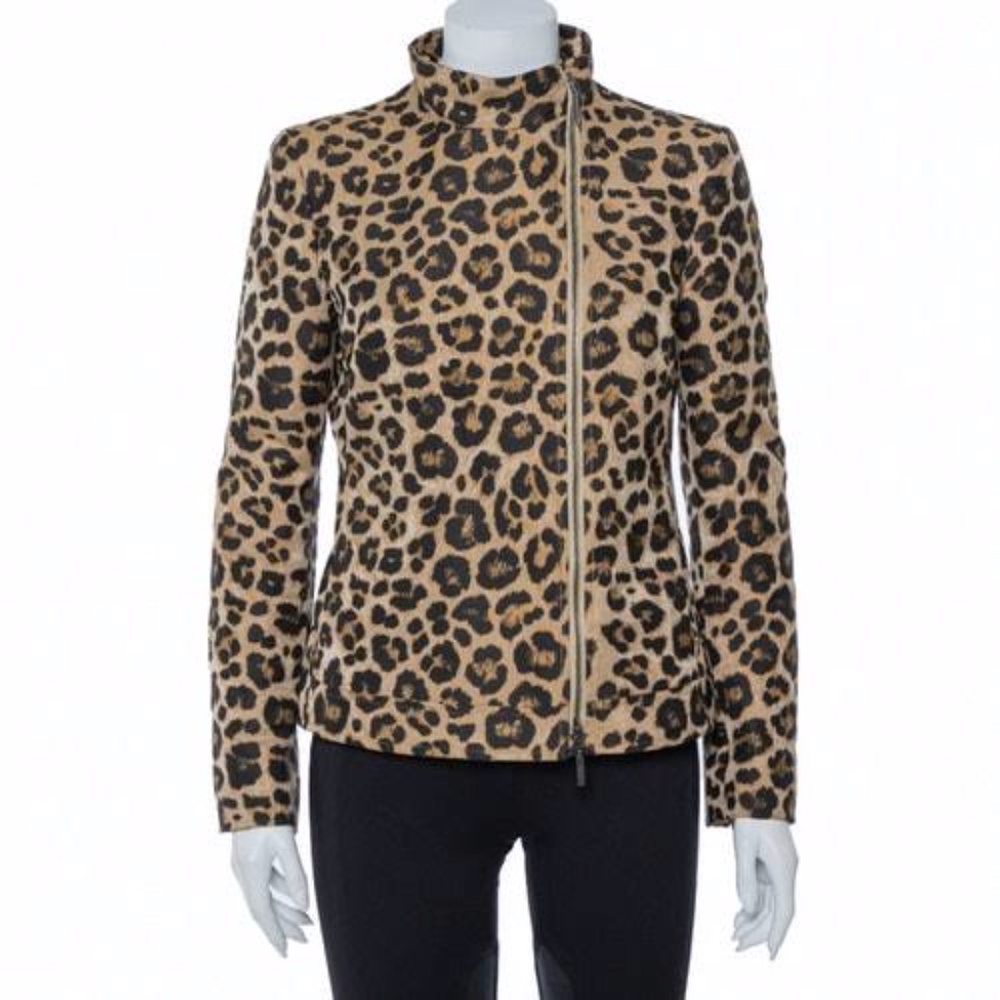 Giorgio Armani Leopard Pattern Jacquard size 38